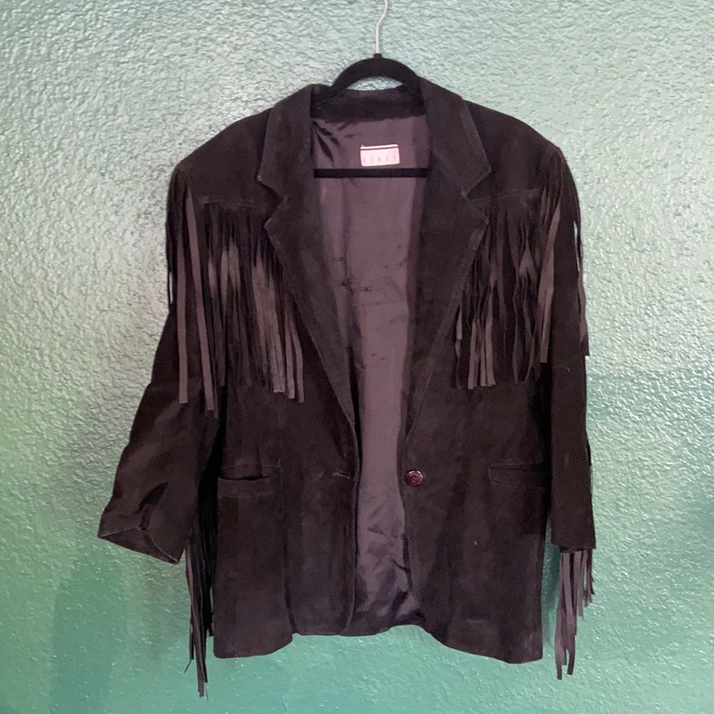 Kenar Suede Fringe Jacket